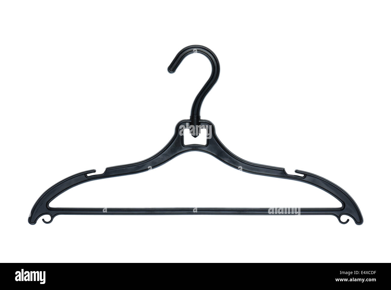 Clothes hanger on white background Stock Photo Alamy