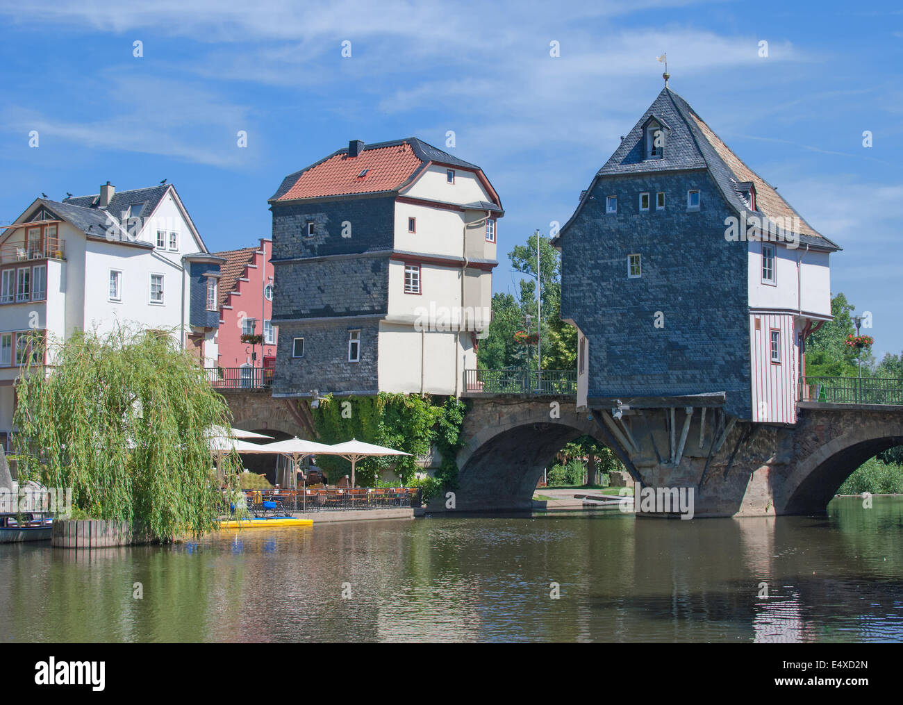 Bridge Houses of Bad Kreuznach,Germany Stoc picture