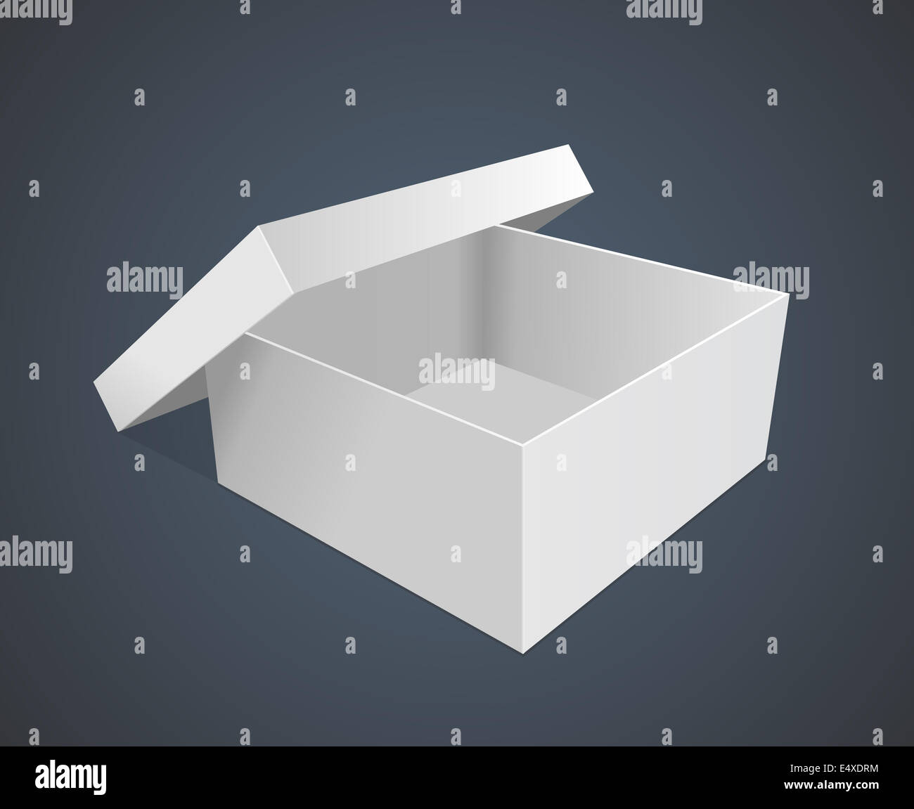 empty paper box  illustration Stock Photo
