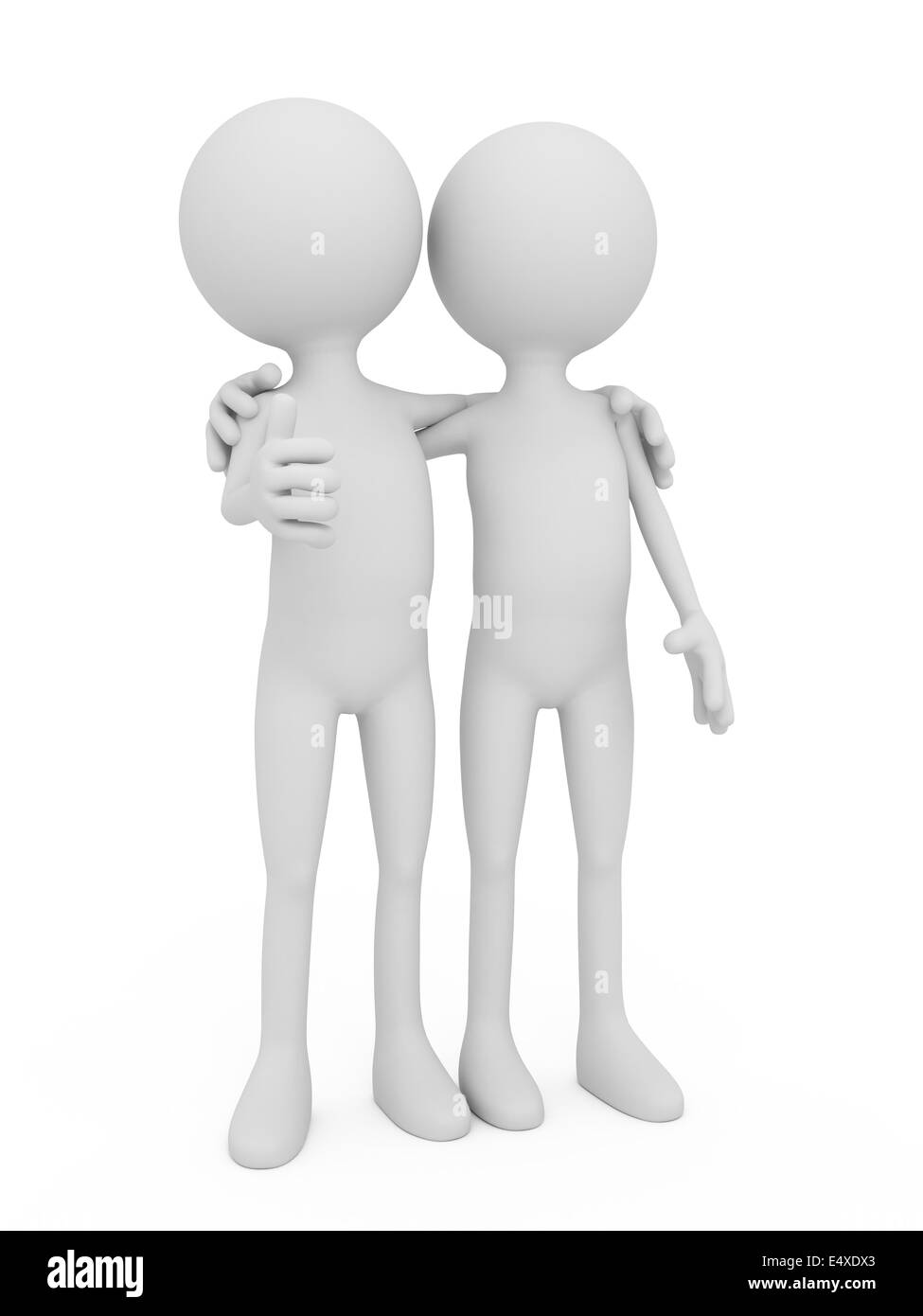 3d people - human character Stock Photo