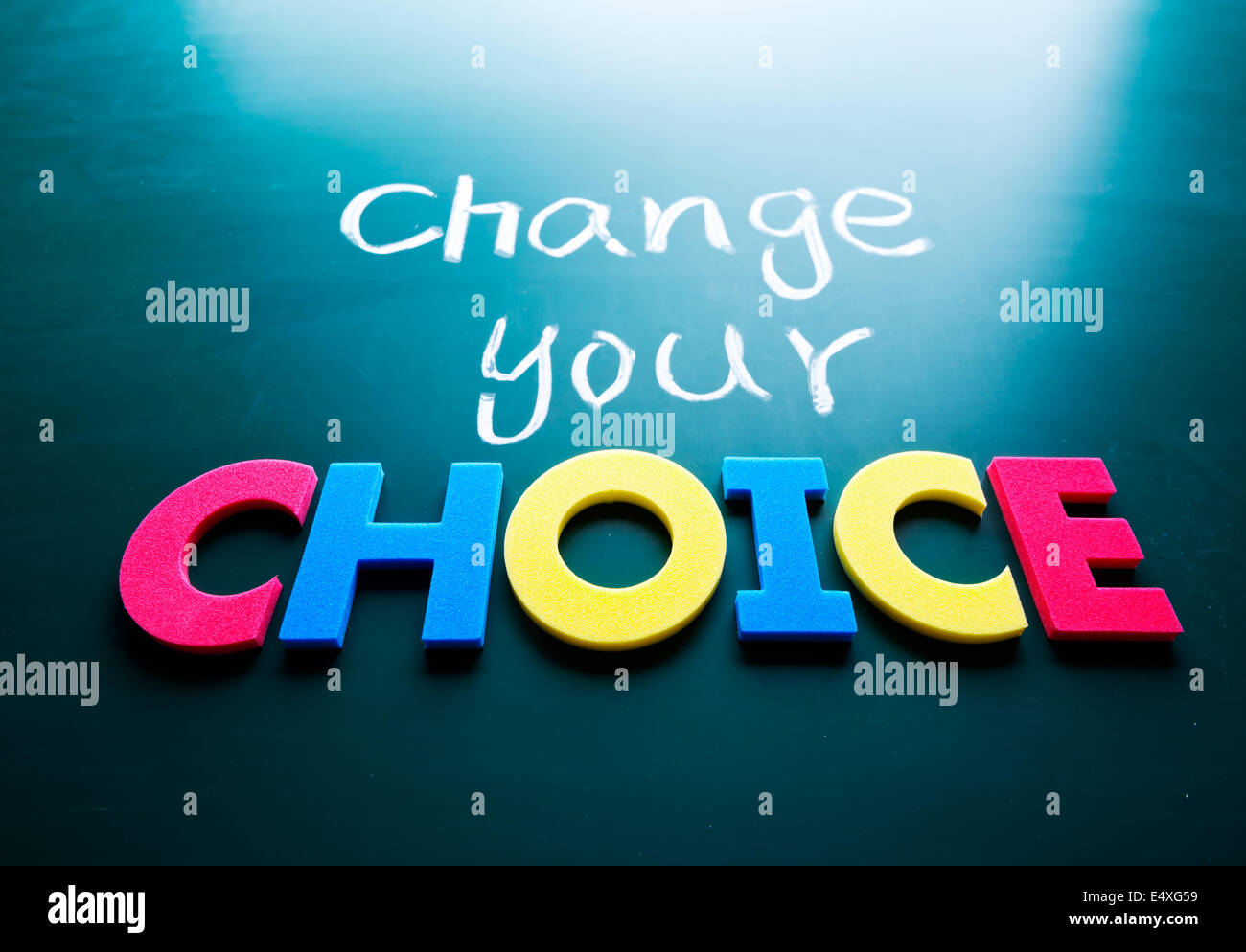 Change your choice concept Stock Photo