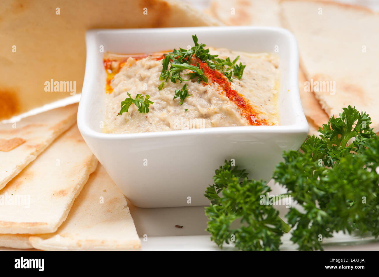 moutabal baba ghanoush eggplant dip Stock Photo Alamy