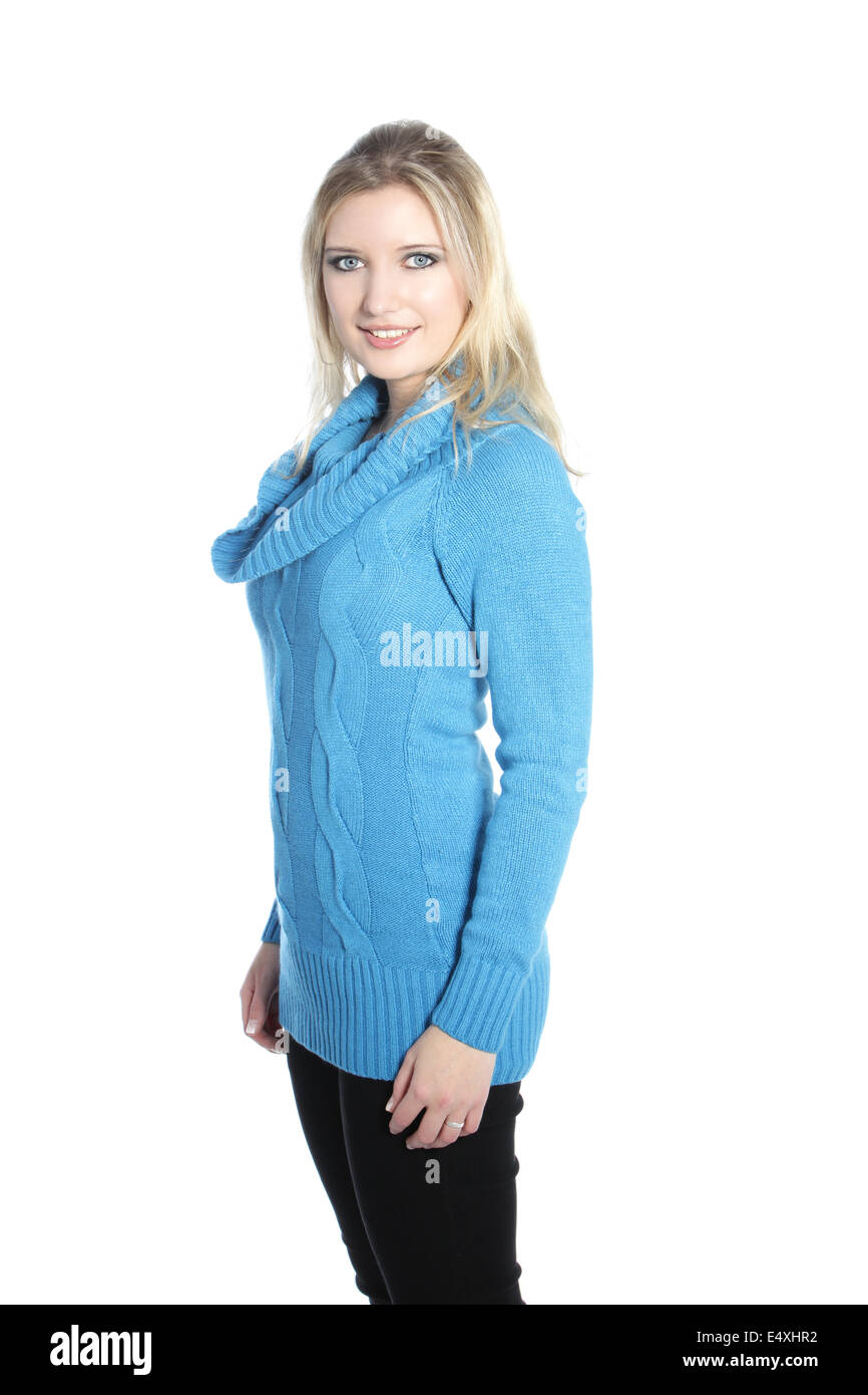 White blonde woman side profile hi-res stock photography and images - Alamy