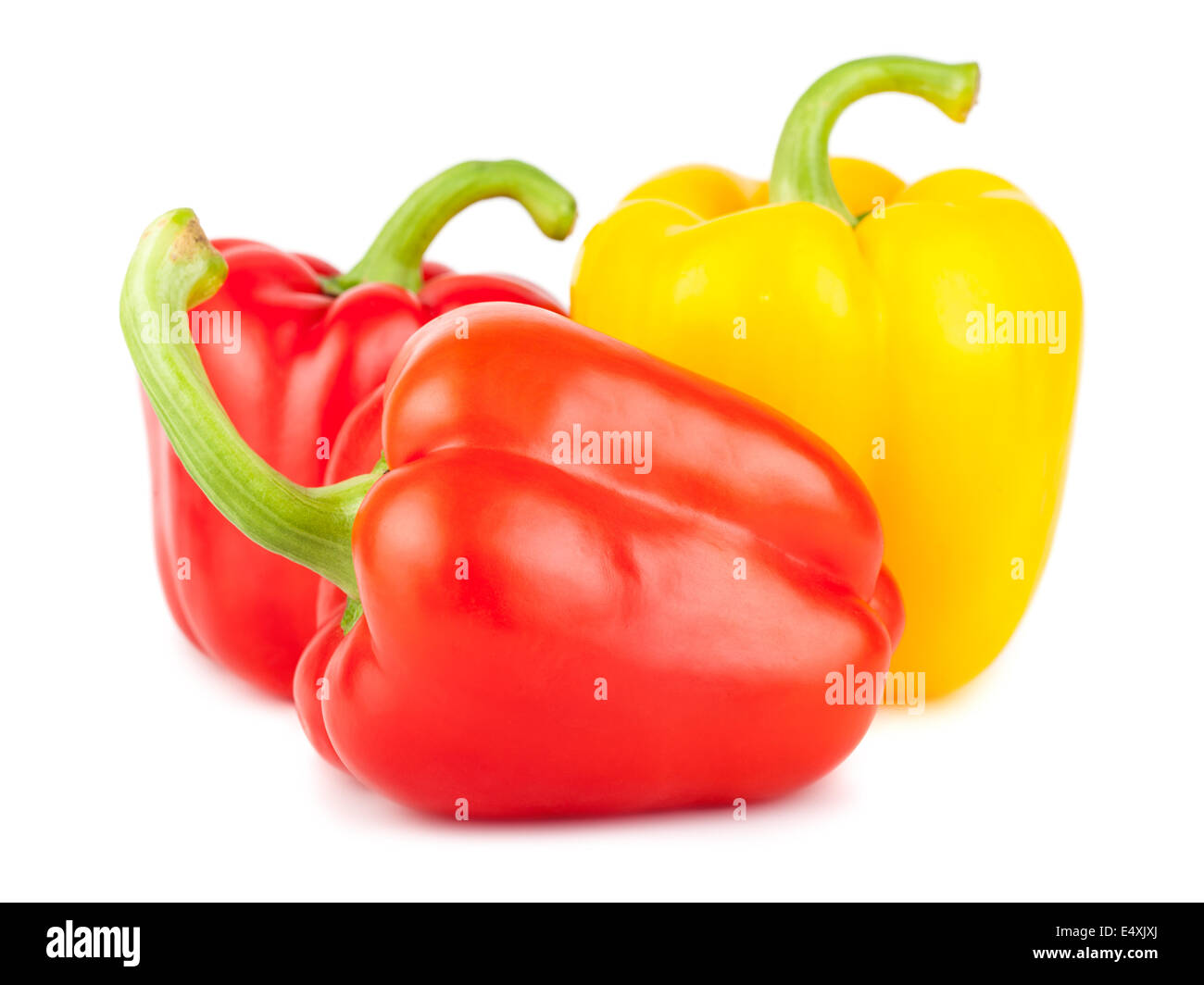 Ripe yellow and red sweet peppers Stock Photo - Alamy