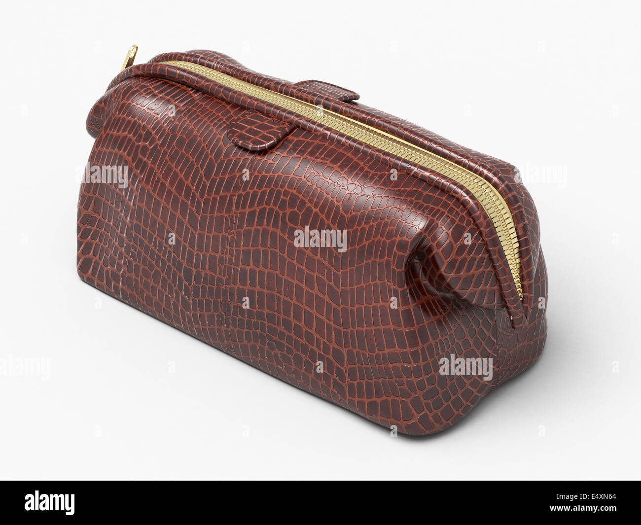 Leather clutch isolated Stock Photo