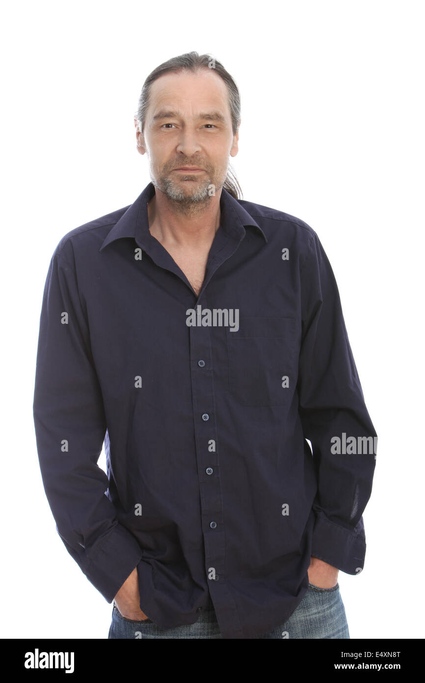 Older man long white beard hi-res stock photography and images - Alamy