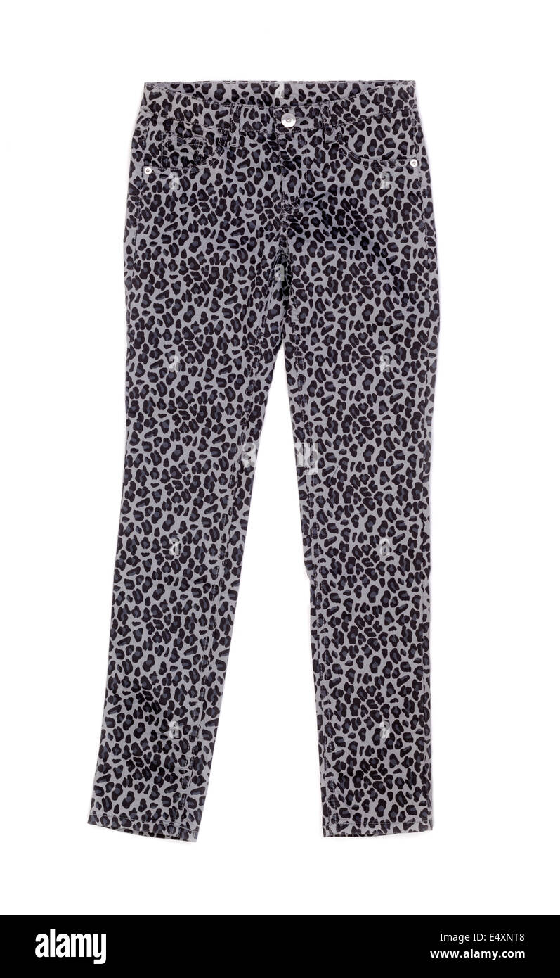 FRAYED LEOPARD PANTS main image 1