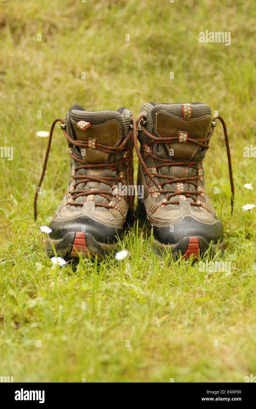 Hiking boots Stock Photo