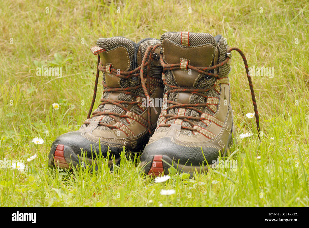 Hiking boots Stock Photo