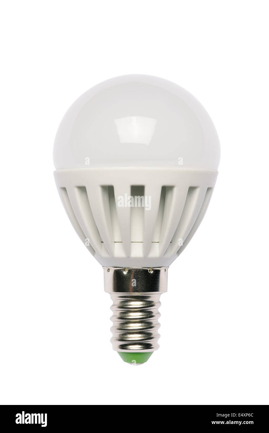 LED energy saving bulb. Light-emitting diode. Stock Photo