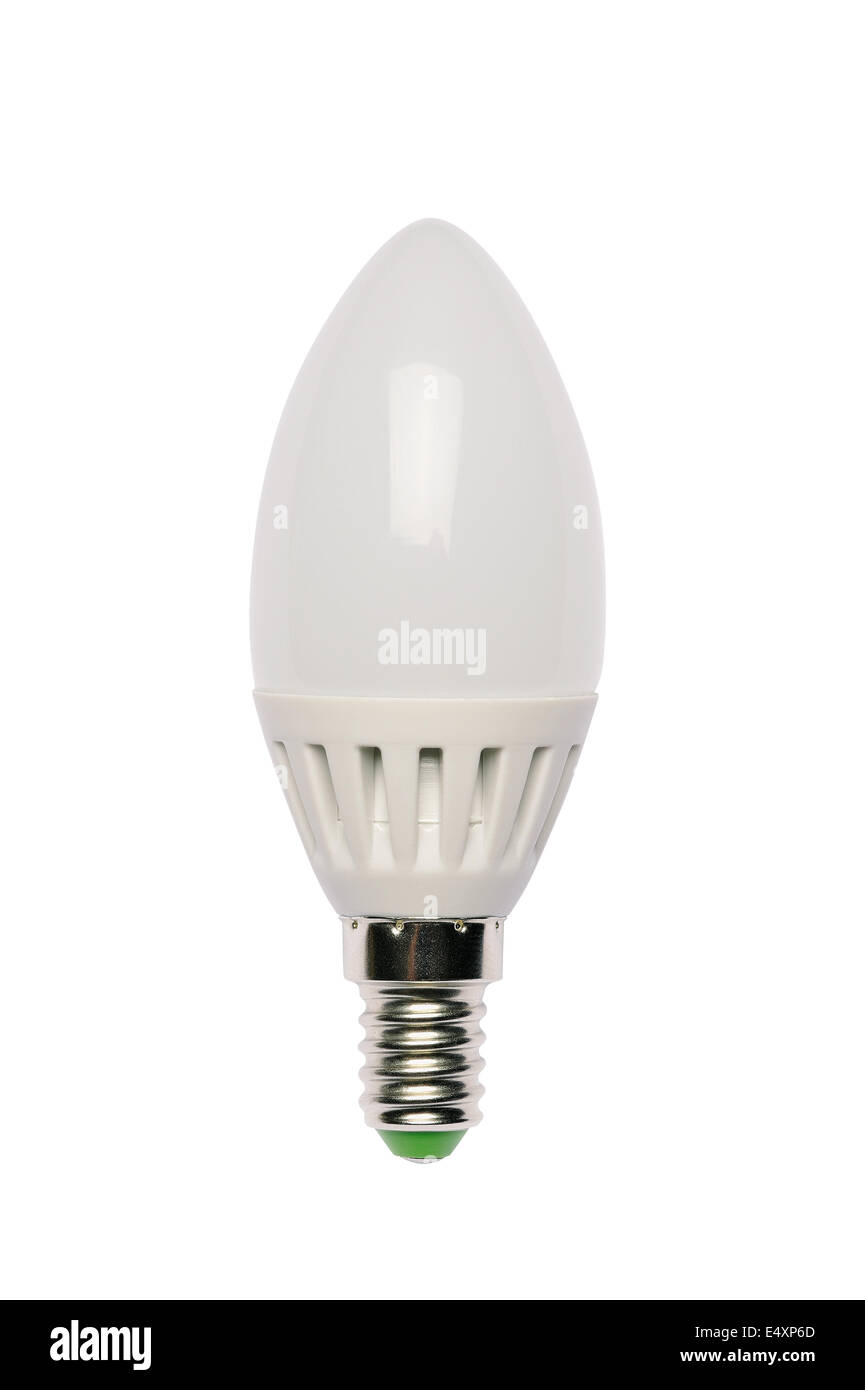 LED energy saving bulb. Light-emitting diode. Stock Photo
