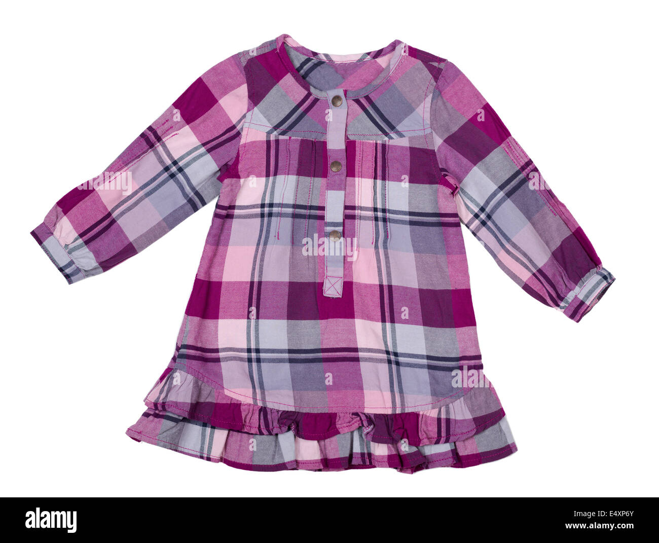 baby checkered dress Stock Photo Alamy