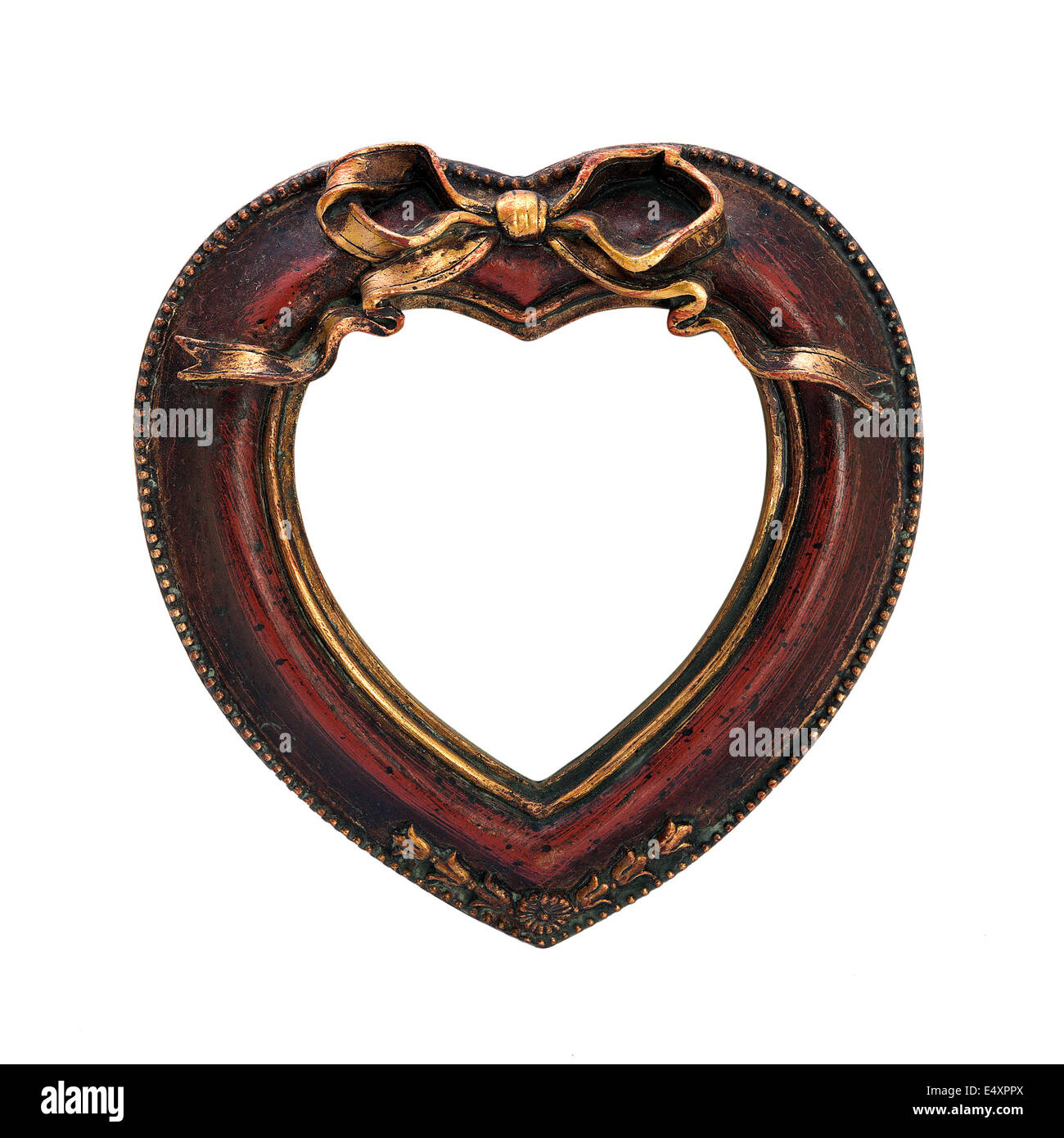 antique ornate frame with white background Stock Photo - Alamy