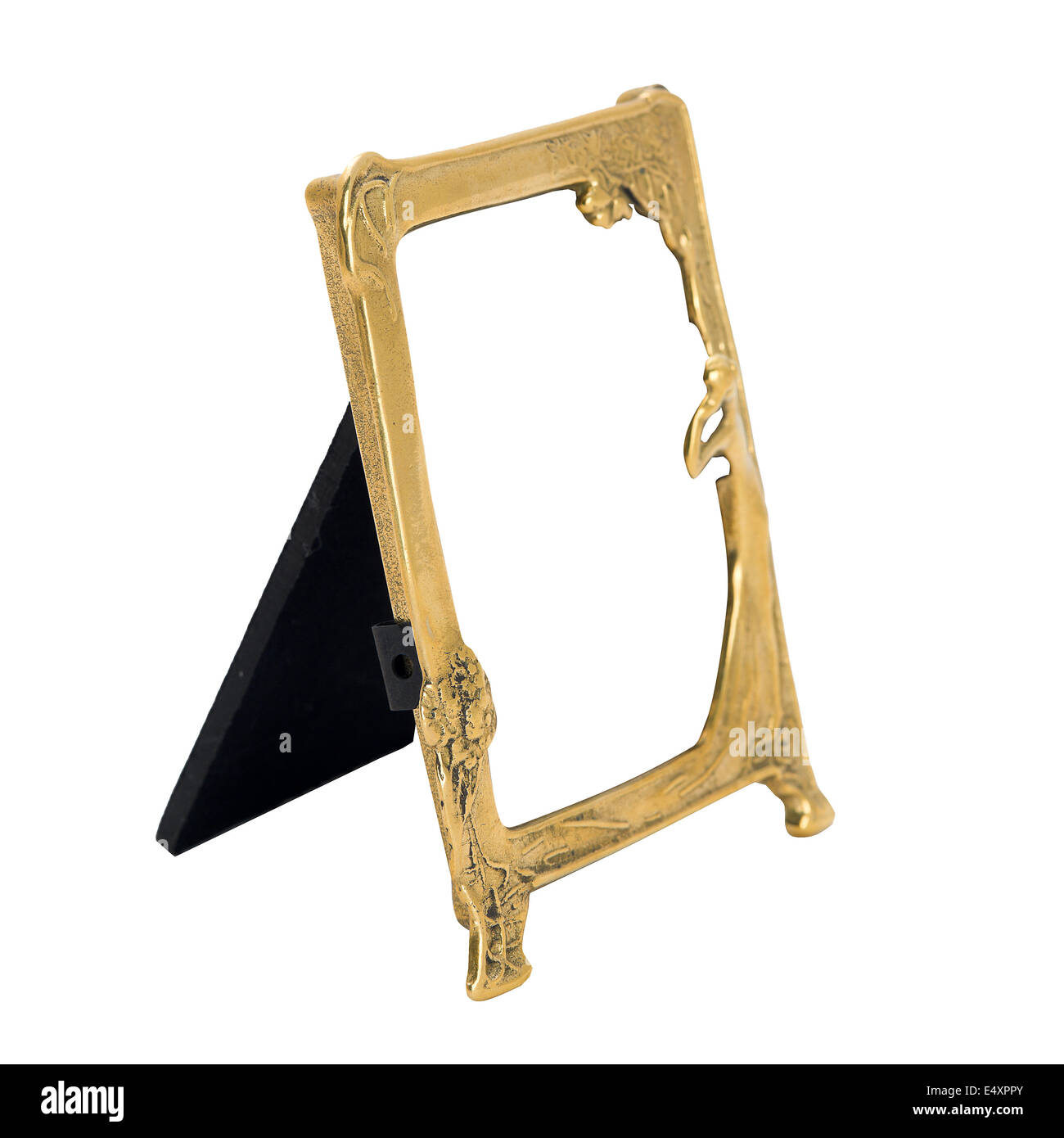 antique ornate frame with white background Stock Photo - Alamy