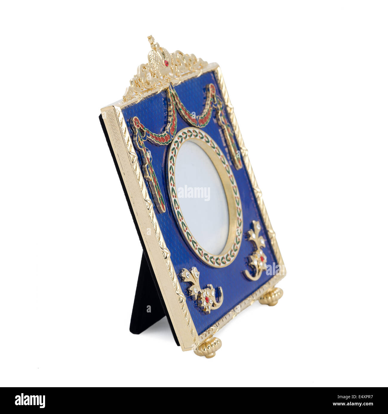 antique ornate frame with white background Stock Photo - Alamy