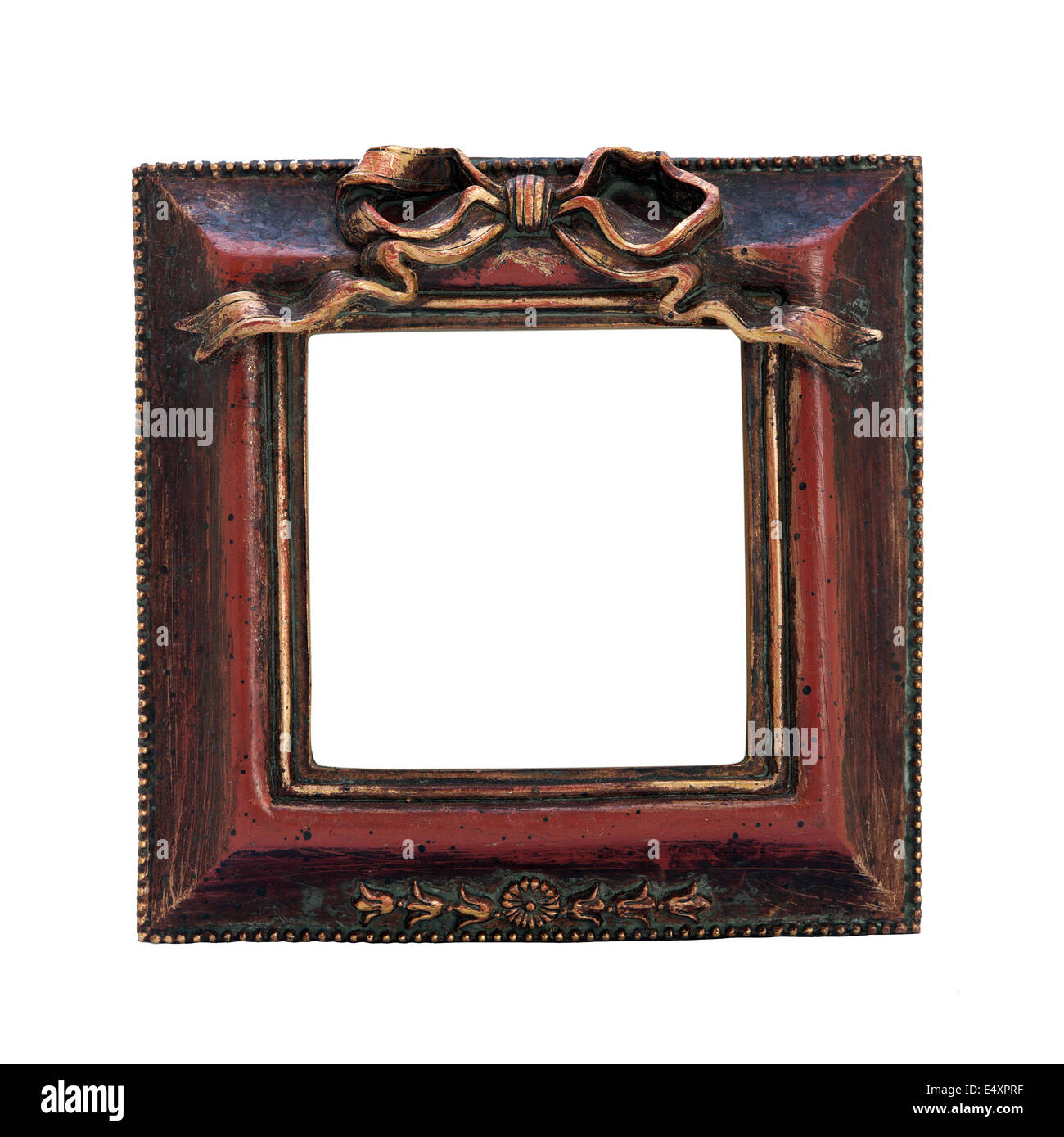 antique ornate frame with white background Stock Photo - Alamy