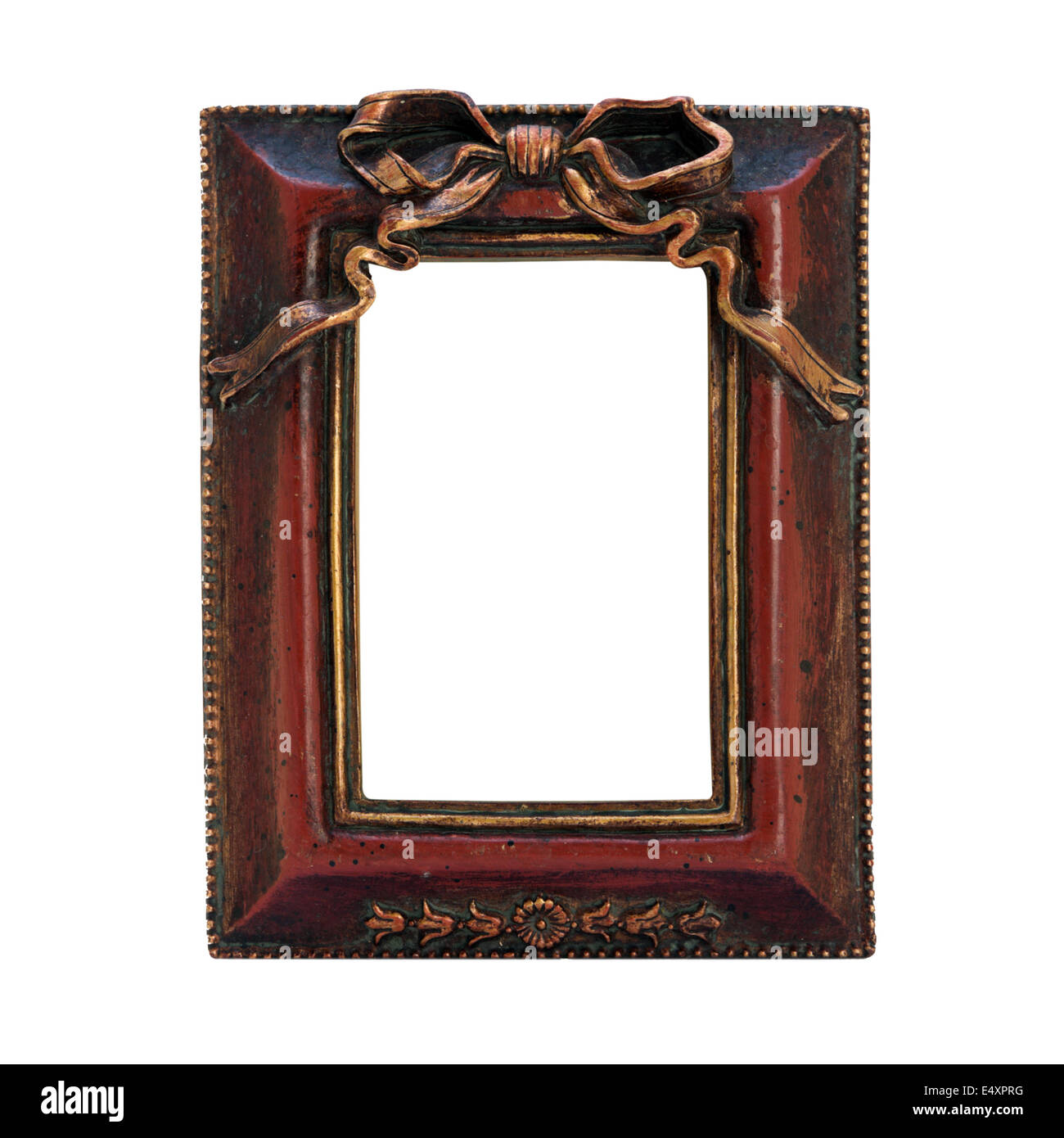 antique ornate frame with white background Stock Photo - Alamy