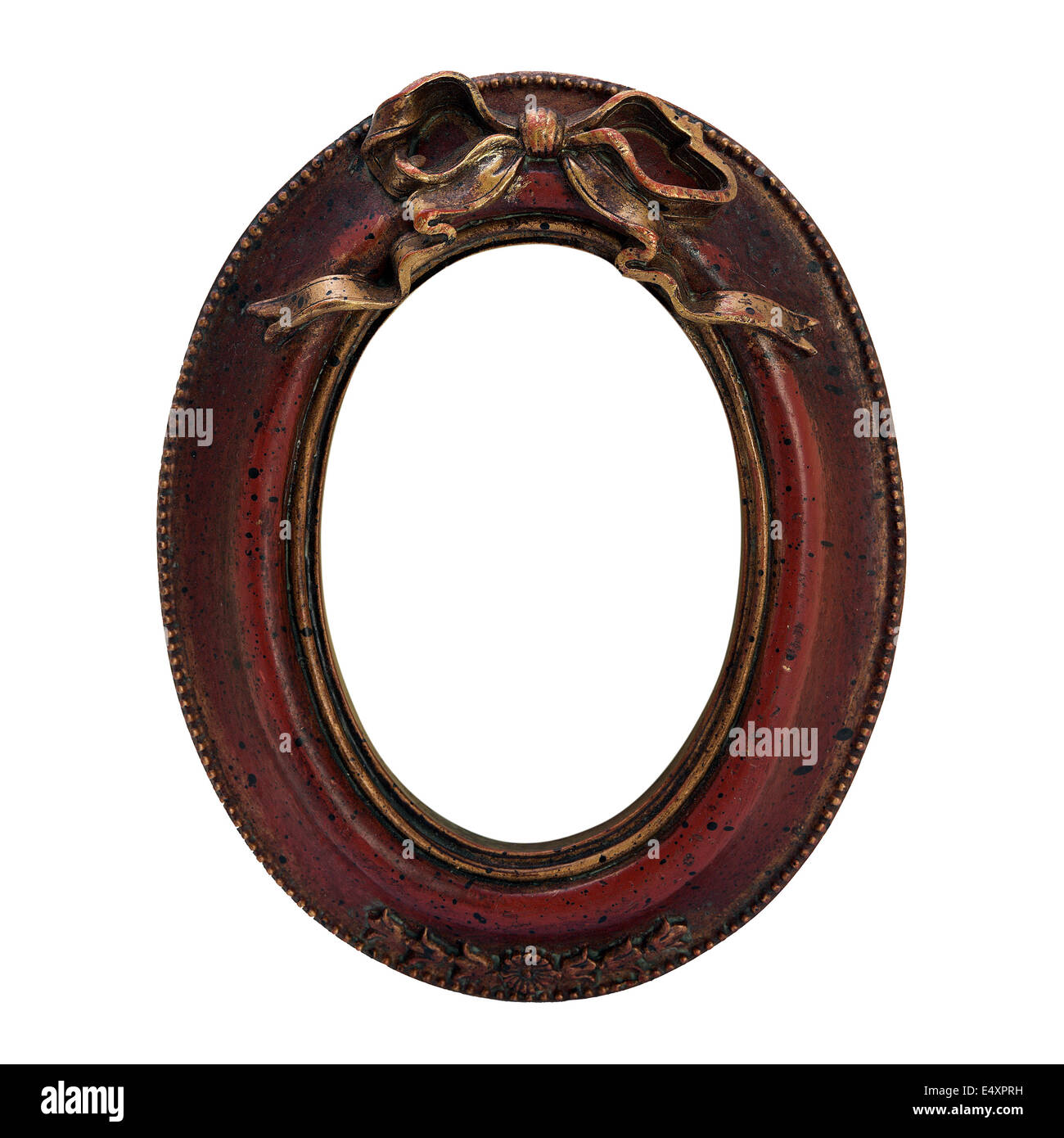 antique ornate frame with white background Stock Photo - Alamy