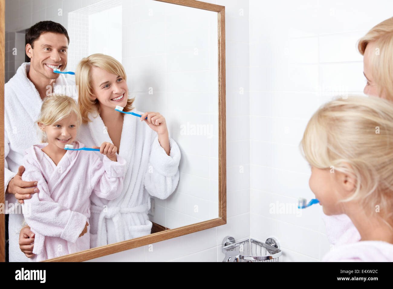 In the bathroom Stock Photo - Alamy