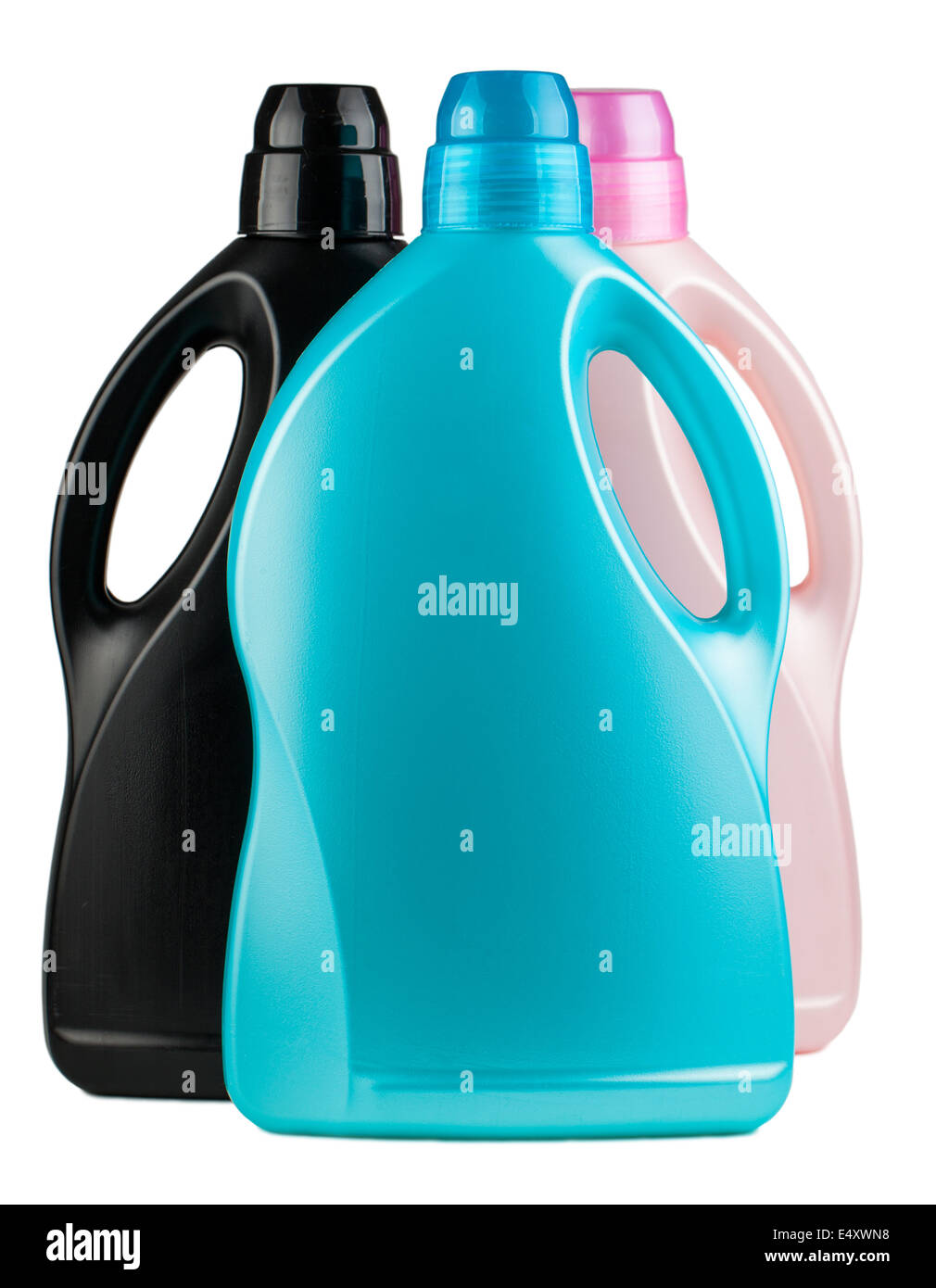 Three plastic bottles Stock Photo - Alamy