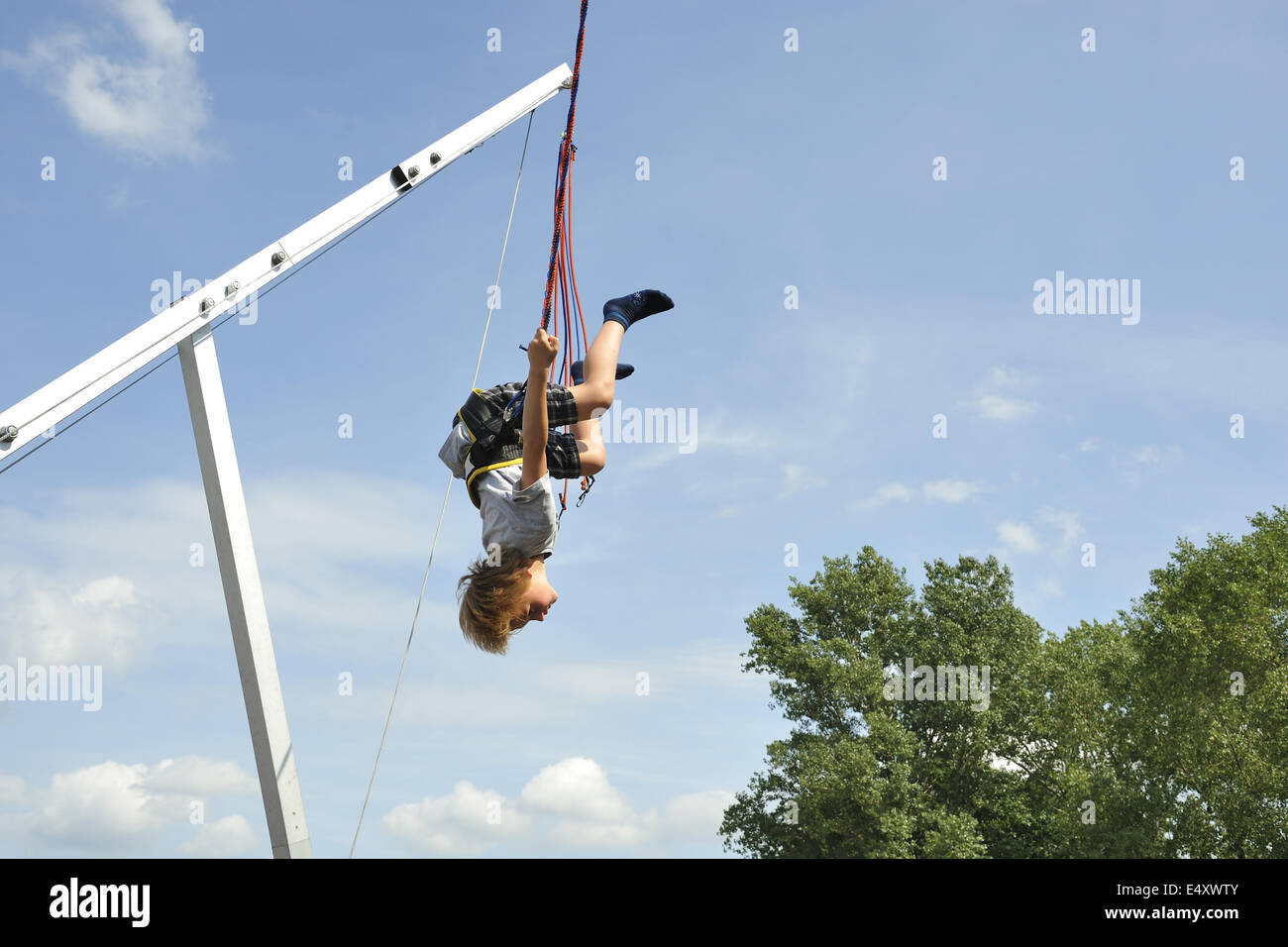 Bungee jumping Stock Photo