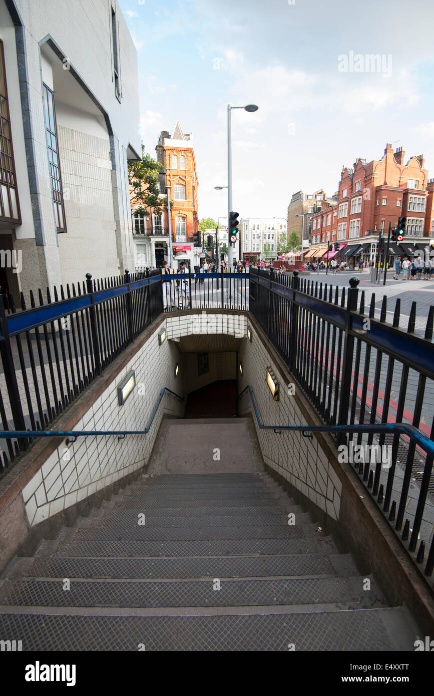 Entrance to South Kensington Station in London England UK Stock Photo