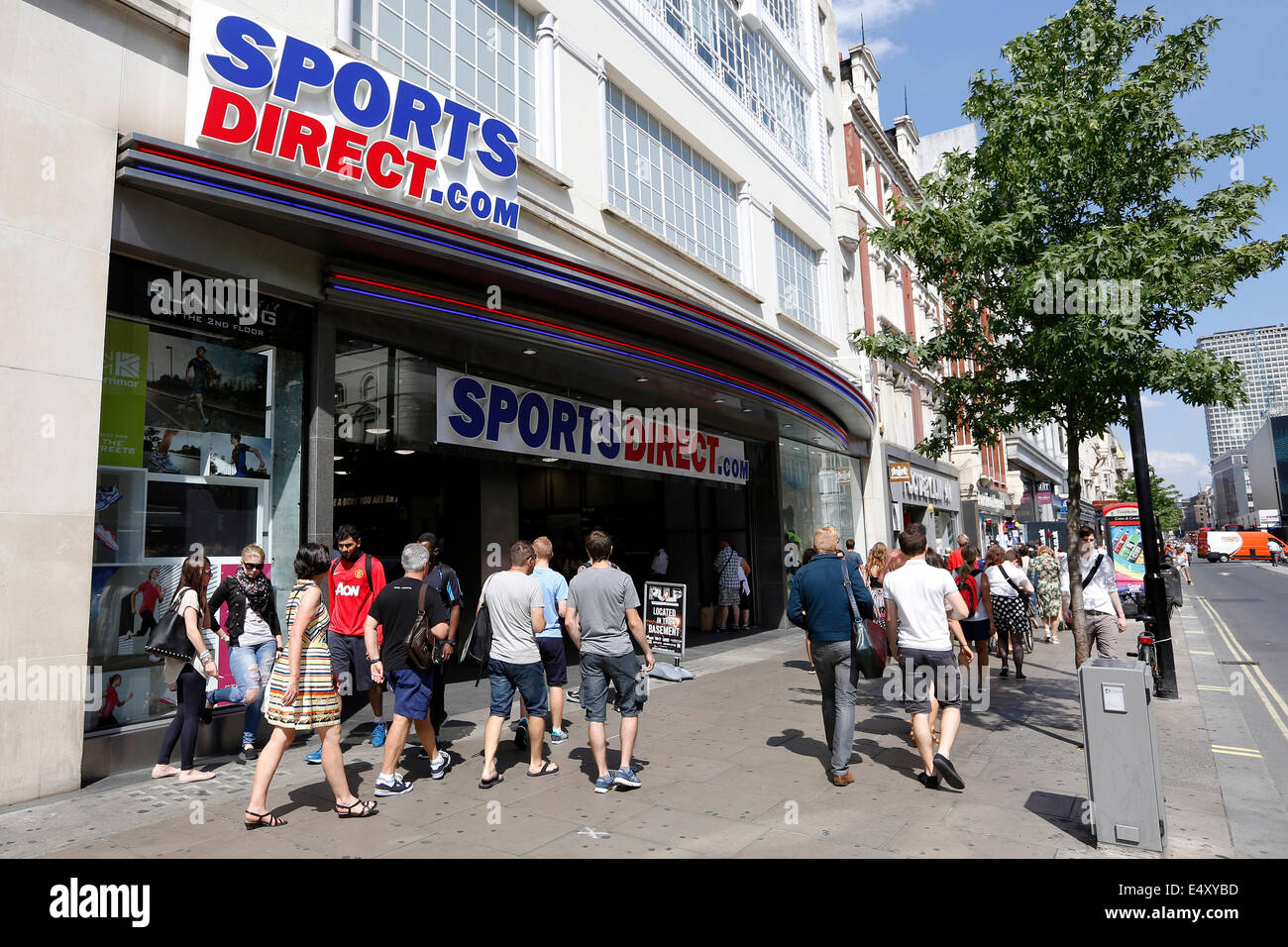 UK, London Sports Direct is pictured on Oxford Street in Central