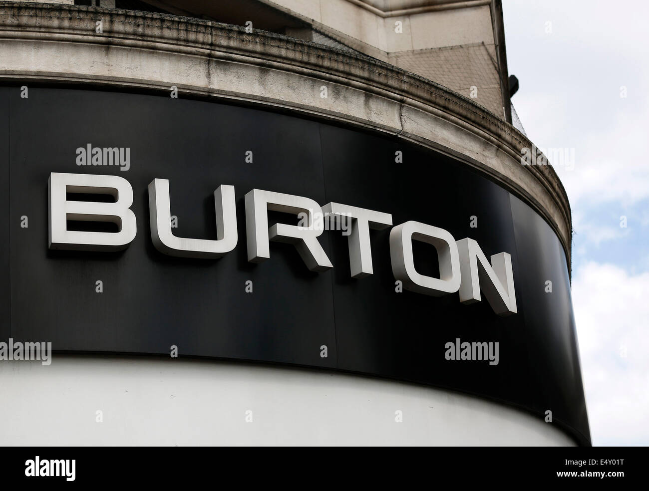 UK, London : Burton is pictured on Oxford Street in Central London on 17 July 2014. Stock Photo