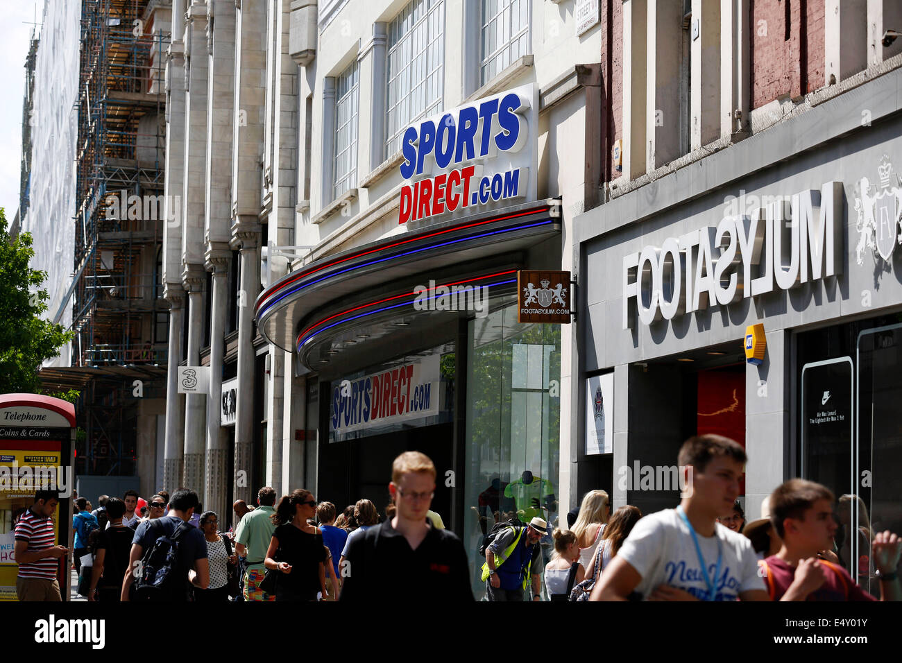 UK, London Sports Direct is pictured on Oxford Street in Central