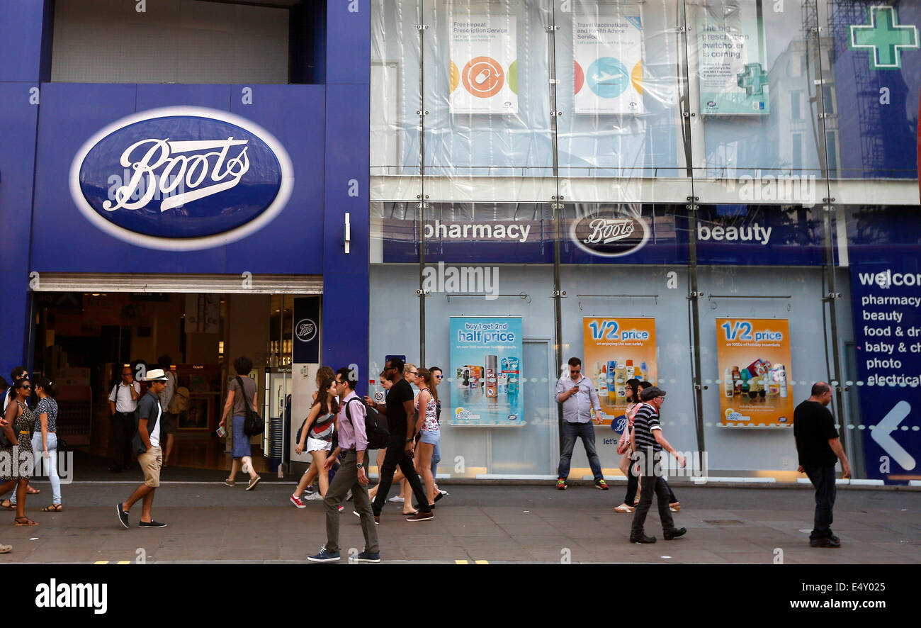 Boots on oxford street in hi res stock photography and images Alamy