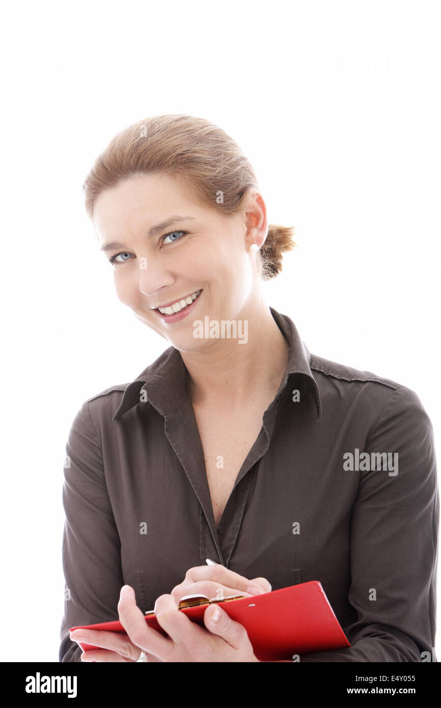 Smiling businesswoman Stock Photo
