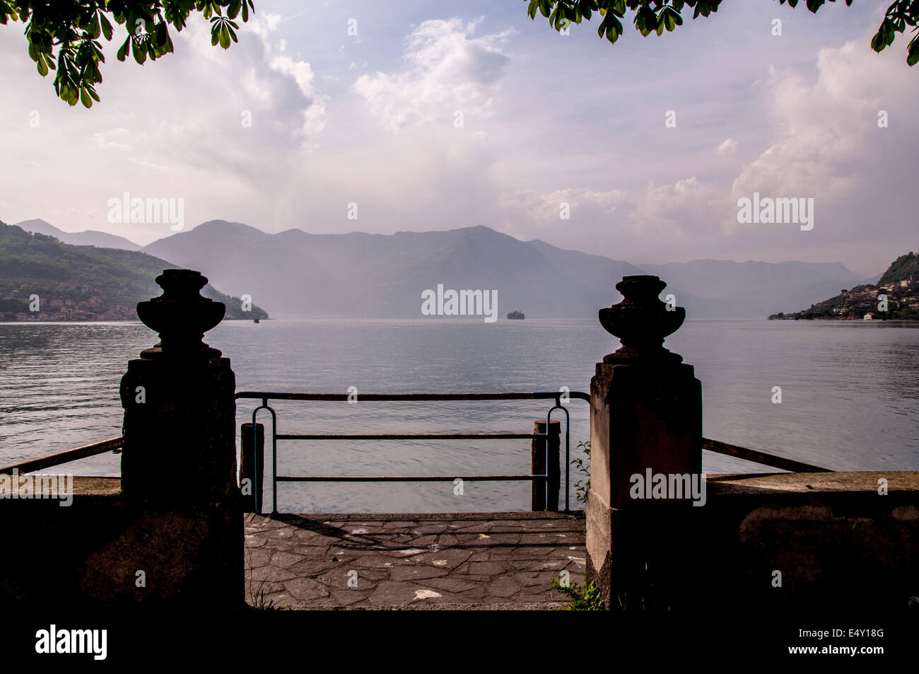 Lake Iseo Italy Stock Photo