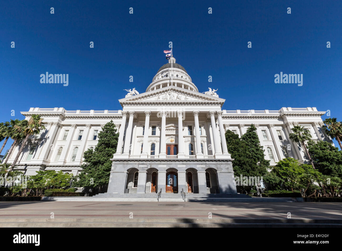California state capitol building in downtown Sacramento Stock Photo