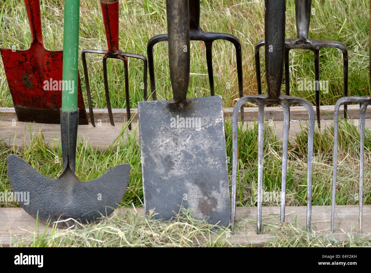 Forks and spades Stock Photo Alamy