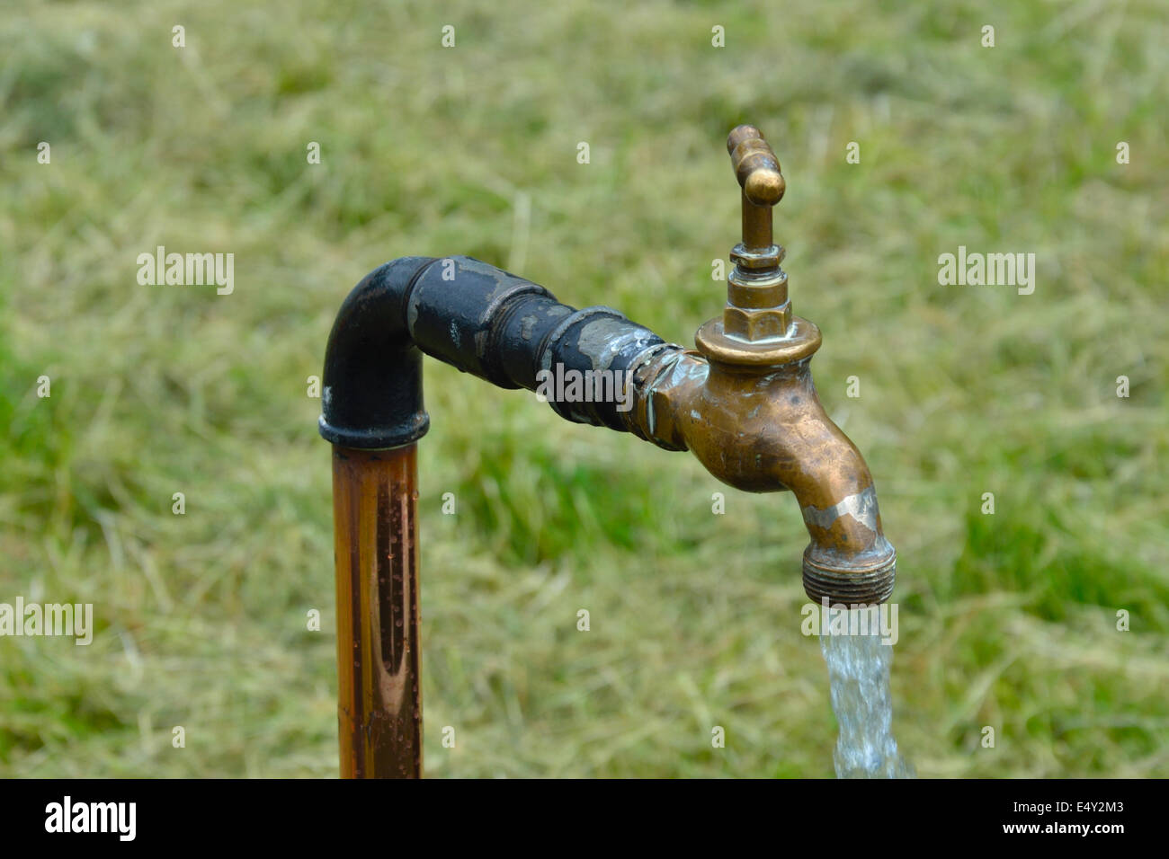 brass water tap Stock Photo Alamy