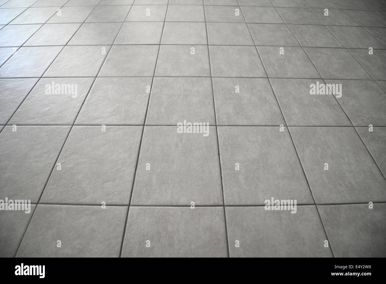 Gray tiled floor background Stock Photo
