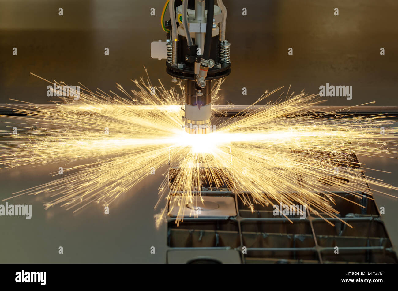 Plasma cutting metalwork industry machine Stock Photo