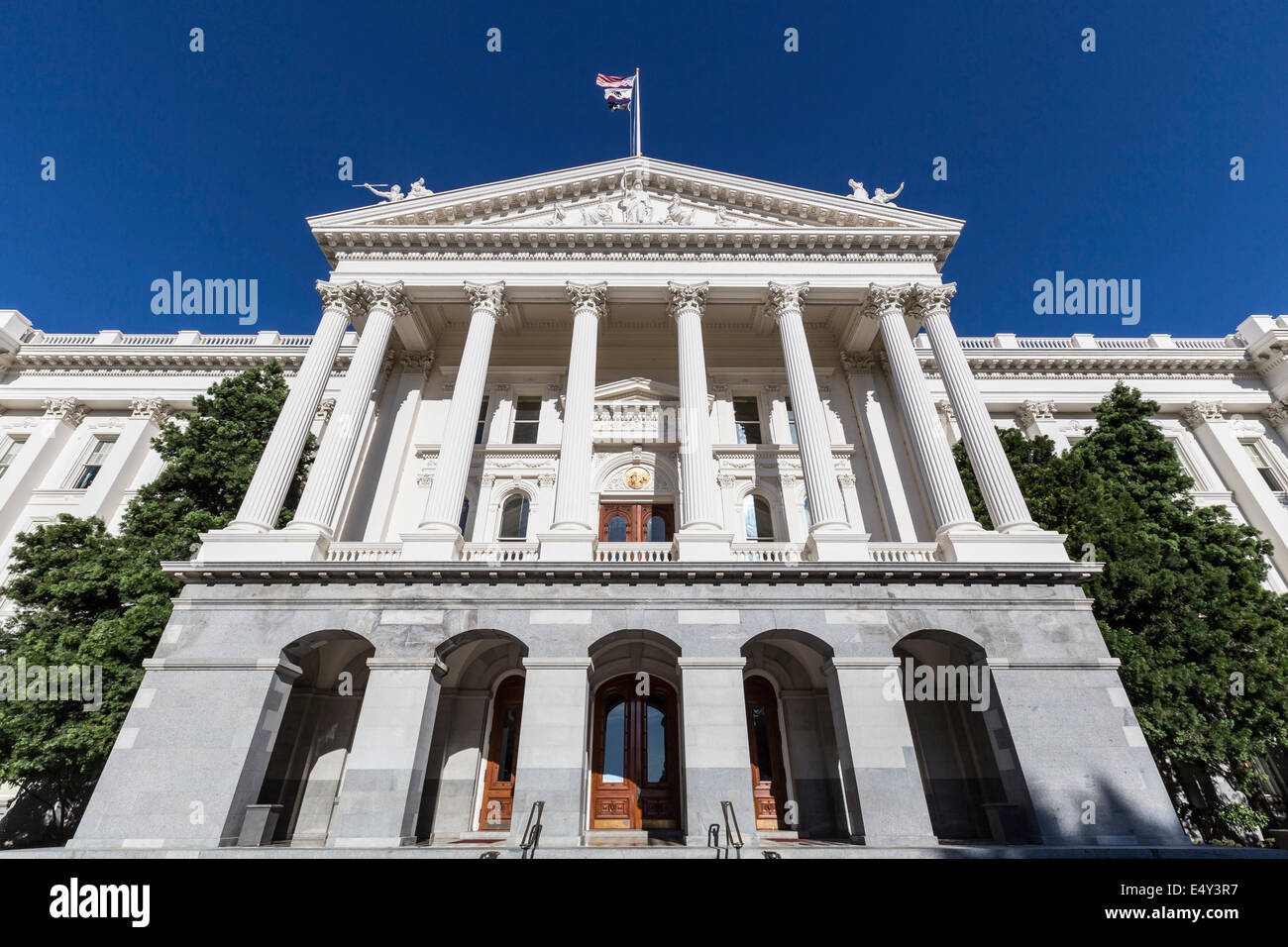 California state capitol building in downtown Sacramento. Stock Photo