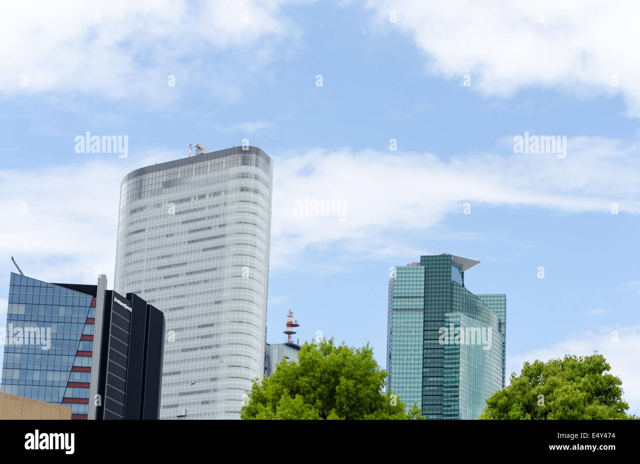 View of Modern Skyscraper made of steel and glass Stock Photo - Alamy