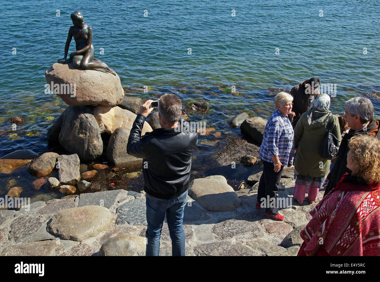 Little mermaid copenhagen denmark stock photo alamy