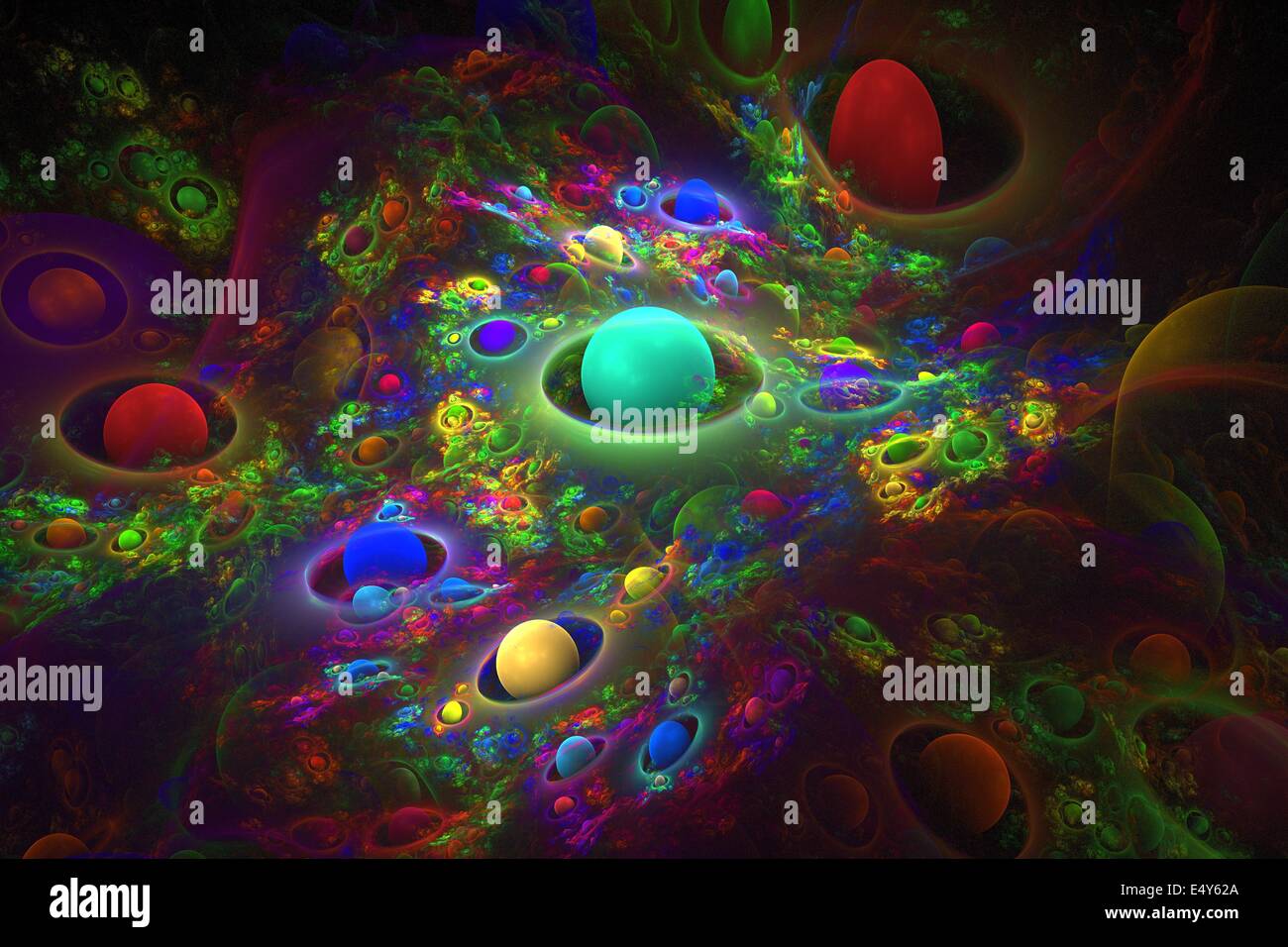 background from multi-colored full-spheres Stock Photo - Alamy