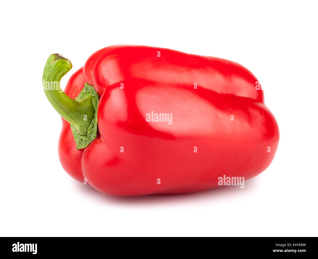 Single red sweet pepper Stock Photo Alamy
