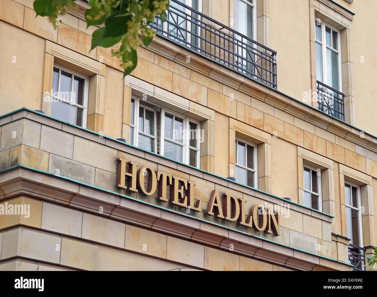 Hotel Adlon Berlin Germany Stock Photo