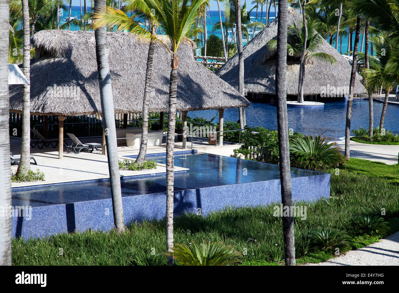 Infinity pool Stock Photo