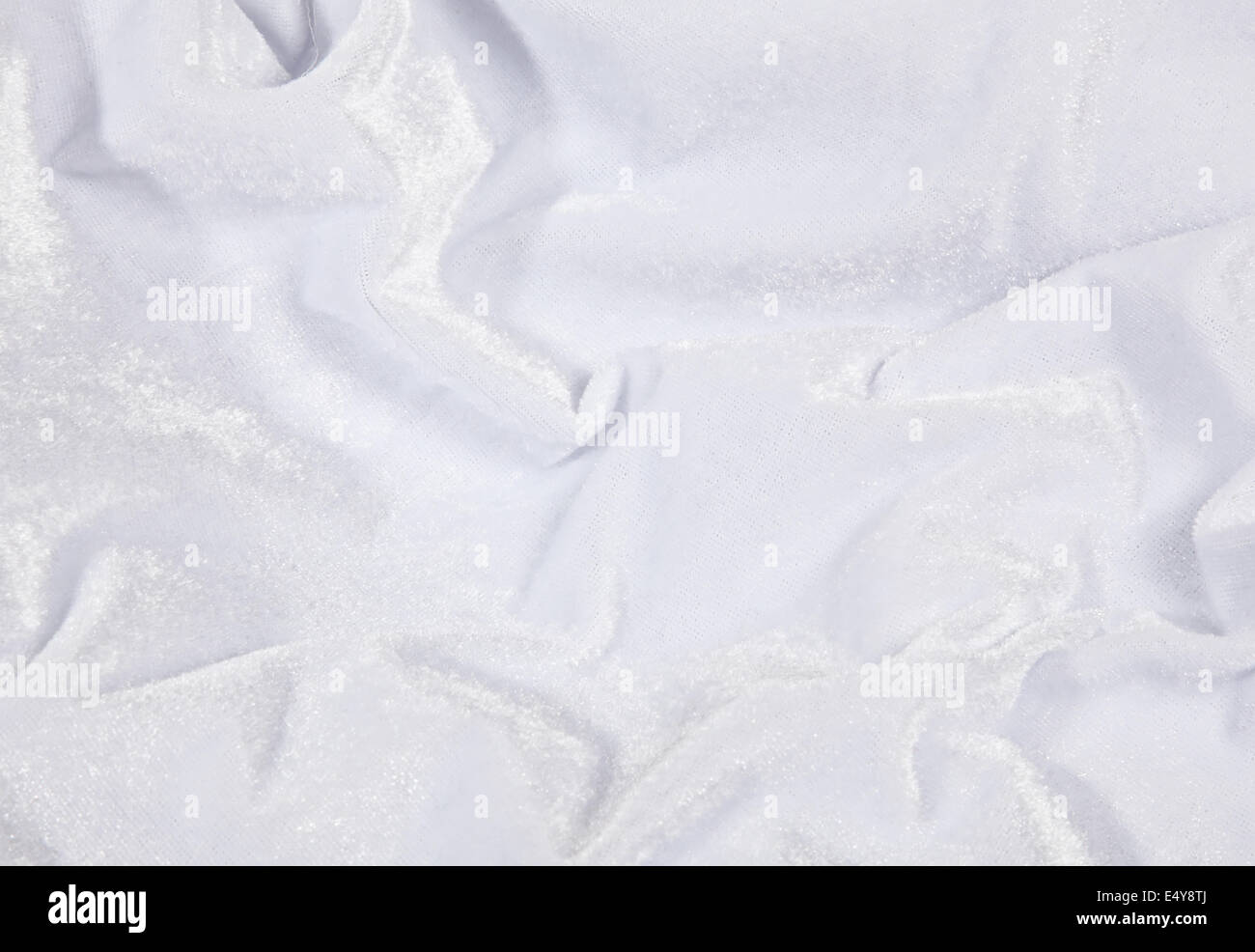 White velvet fabric background Stock Photo - Alamy