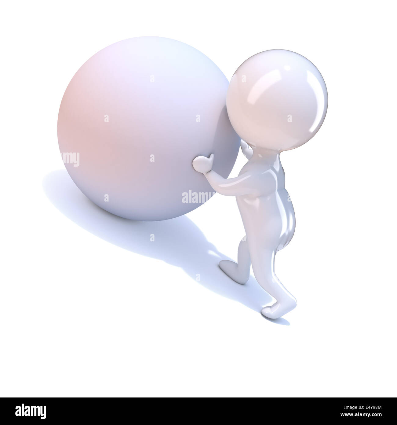 Rolling a ball uphill Cut Out Stock Images & Pictures Alamy