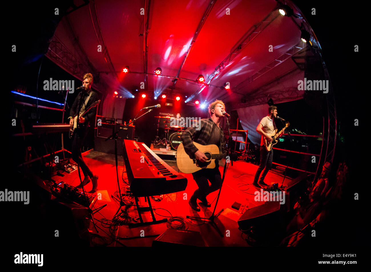 Milan, Italy. 16th July, 2014. The Irish indie-rock band KODALINE performs live at Circolo Magnolia Credit:  Rodolfo Sassano/Alamy Live News Stock Photo