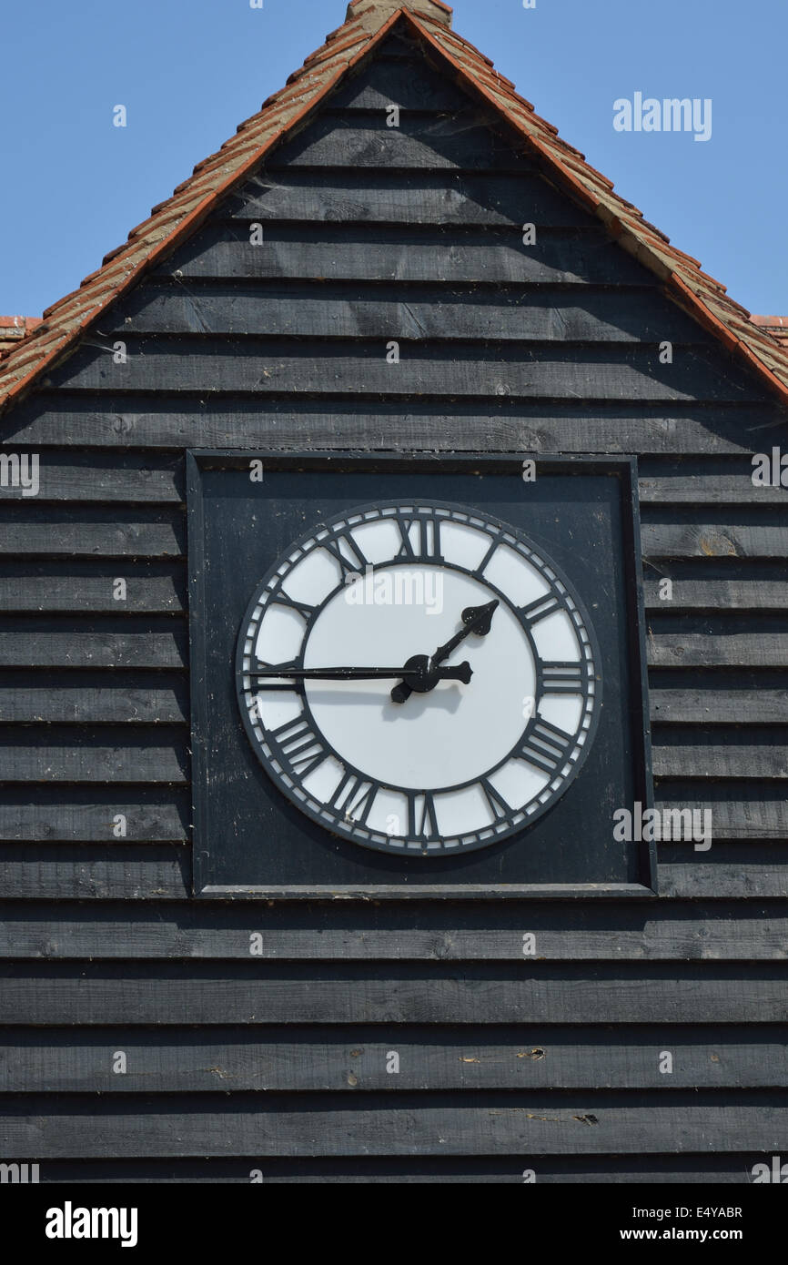 Traditional external clock Stock Photo Alamy