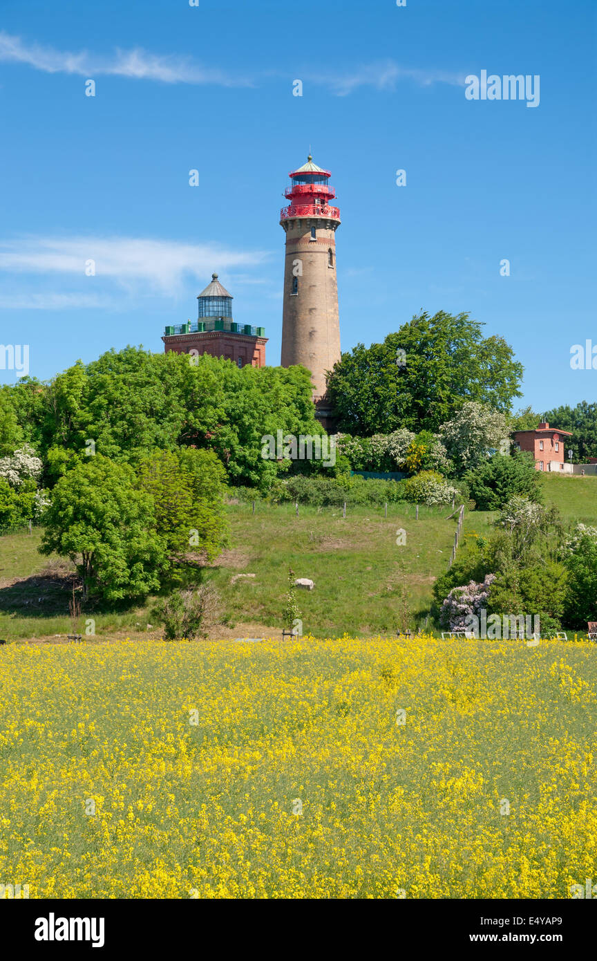 Lighthouses at Kap Arkona,Rugen Island,Germany Stock Photo