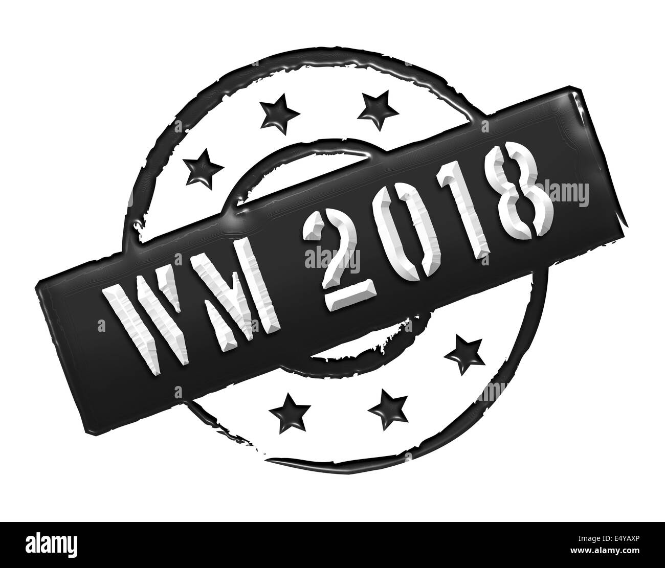 Stamp - WM 2018 Stock Photo
